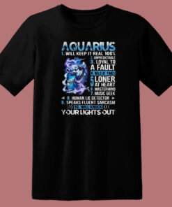 10 Things Aquarius 80s T Shirt 10 Things Aquarius 80s T Shirt