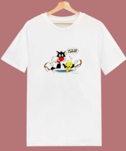 1988 Vintage Looney Tunes Lets Do Lunch 80s T Shirt