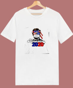 2020 America Usa Abraham Lincoln W Mask Keep Distance 80s T Shirt 2020 America Usa Abraham Lincoln W Mask Keep Distance 80s T Shirt