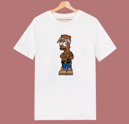 2Bart Tupac Shakur The Simpson T Shirt Style