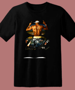 2pac Middle Fingers Rap 80s T Shirt