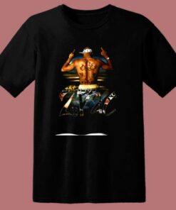 2pac Middle Fingers Rap 80s T Shirt