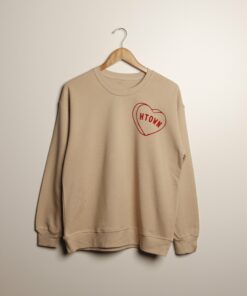 HTOWN Candy Heart French Terry Crewneck