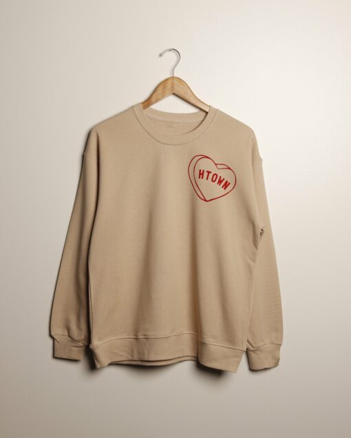 HTOWN Candy Heart French Terry Crewneck
