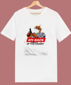 6ft Back Or 6ft Under Mask Gun 80s T Shirt 1 6ft Back Or 6ft Under Mask Gun 80s T Shirt 2