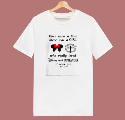 A Girl Who Really Loved Disney And Outlander 80s T Shirt