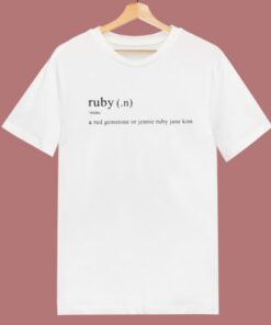 A Red Gemstone Jennie T Shirt Style