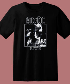 AC DC Live On Stage 80s T Shirt Style