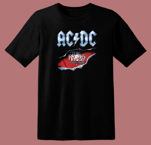 AC DC Razors Edge 80s T Shirt Style