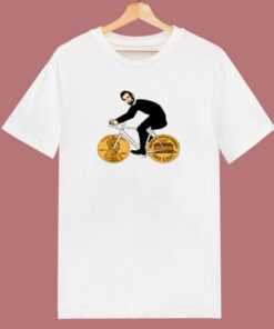 Abraham Lincoln Riding Bike 80s T Shirt