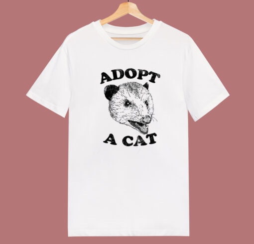 Adopt A Cat Possum T Shirt Style