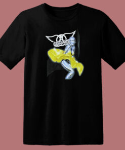 Aerosmith Robot Yellow Dress 80s T Shirt Style