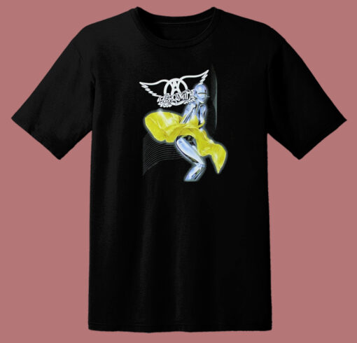 Aerosmith Robot Yellow Dress 80s T Shirt Style