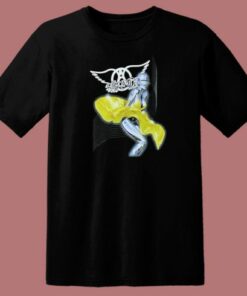 Aerosmith Robot Yellow Dress 80s T Shirt Style