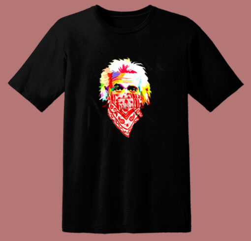 Albert Einstein Bandana 80s T Shirt