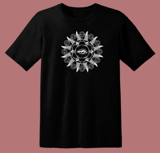 All Seeing Eye Mandala Sacred 80s T Shirt Style