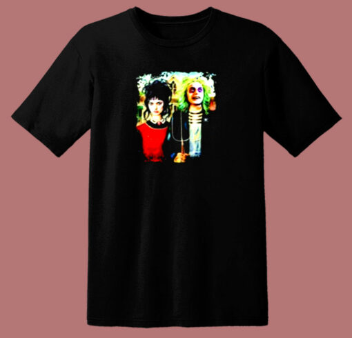 American Beetlejuice Gothic And Lydia 80s T Shirt