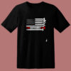 American Flag Cocktail Shaker Bartender 80s T Shirt