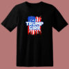 American Flag I’m A Trump Girl 80s T Shirt