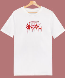 Angel Horror Lettering 80s T Shirt 1