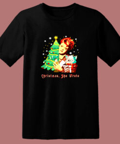 Angela Lansbury Christmas She Wrote 80s T Shirt