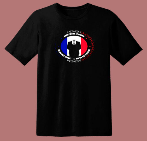 Anonymous V For Vendetta Logo 80s T Shirt