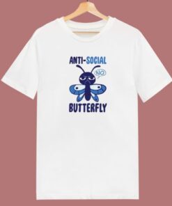 Anti Social Butterfly 80s T Shirt 2