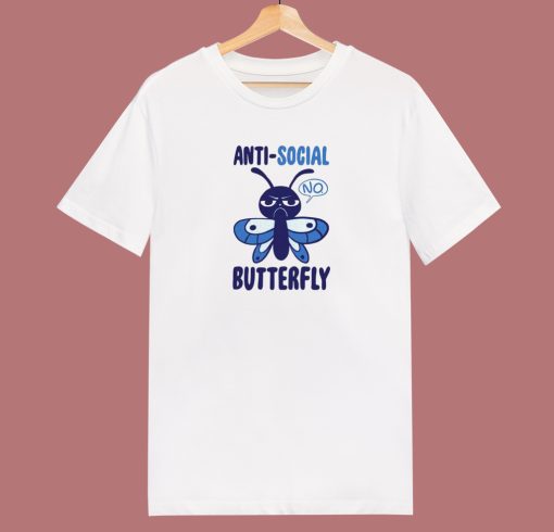 Anti Social Butterfly 80s T Shirt Anti Social Butterfly 80s T Shirt