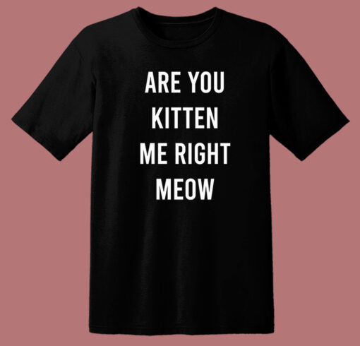 Are You Kitten Me Right Meow T Shirt Style