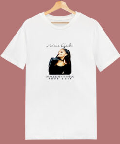 Ariana Grande Tour Dangerous Smilley 80s T Shirt Ariana Grande Tour Dangerous Smilley 80s T Shirt