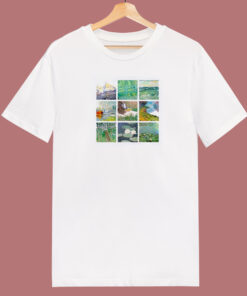 Art Grid Of Claude Monet 80s T Shirt 1