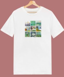 Art Grid Of Claude Monet 80s T Shirt 1 Art Grid Of Claude Monet 80s T Shirt 2