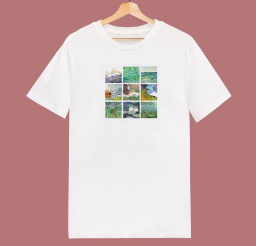 Art Grid Of Claude Monet 80s T Shirt