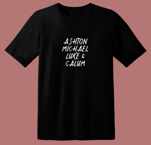 Ashton Michael Luke Calum 5sos 80s T Shirt