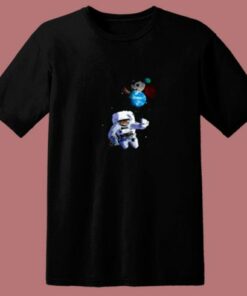 Astro Cat With Planet Balloons 80s T Shirt 1 Astro Cat With Planet Balloons 80s T Shirt 2