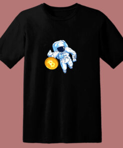 Astronaut Bitcoin Trader Crypto Asset 80s T Shirt