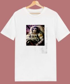 Astronaut Funny Monkey Chimp In Space 80s T Shirt 1 Astronaut Funny Monkey Chimp In Space 80s T Shirt 2