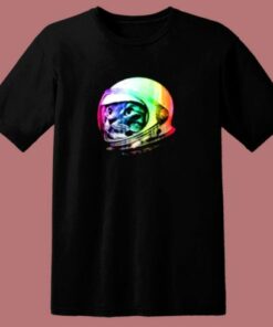 Astronaut Space Cat 80s T Shirt