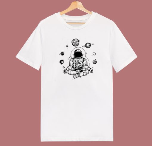 Astronaut Zen Yoga Spiritual Space 80s T Shirt Style