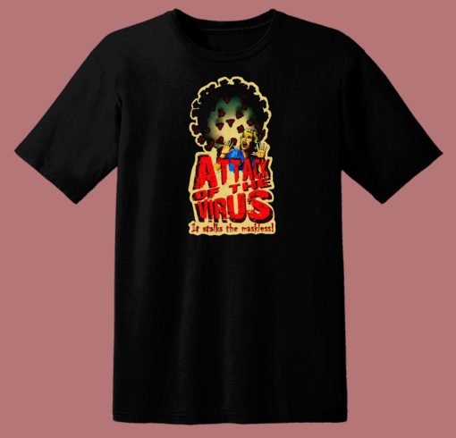 Attack Of The Virus Graphic 80s T Shirt Style