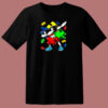 Autism Awareness Dabbing Puzzle Piece 80s T Shirt
