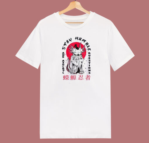 Axolotl Questions Wise Sensei 80s T Shirt Style