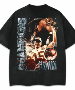 BEST 2023 SB CHIEFS VINTAGE WASHEDDISTRESSED BLACK T-SHIRT BEST 2023 SB CHIEFS VINTAGE WASHEDDISTRESSED BLACK T-SHIRT