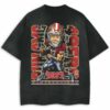 BEST BANG CARICATURE RUN CMC VINTAGE WASHEDDISTRESSED BLACK T-SHIRT