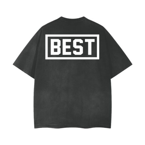 BEST BIRD VINTAGE WASHEDDISTRESSED BLACK T-SHIRT