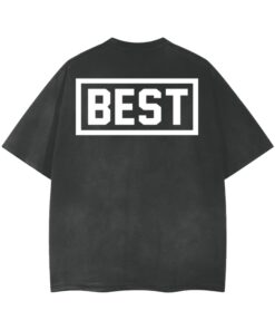 BEST CLARK VINTAGE WASHEDDISTRESSED BLACK T-SHIRT