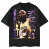 BEST KING JAMES VINTAGE WASHEDDISTRESSED BLACK T-SHIRT
