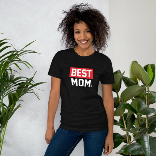 BEST MOM Printed Unisex t-shirt Black