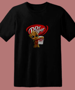 Baby Groot Dr Pepper Guardians Galaxy 80s T Shirt 1