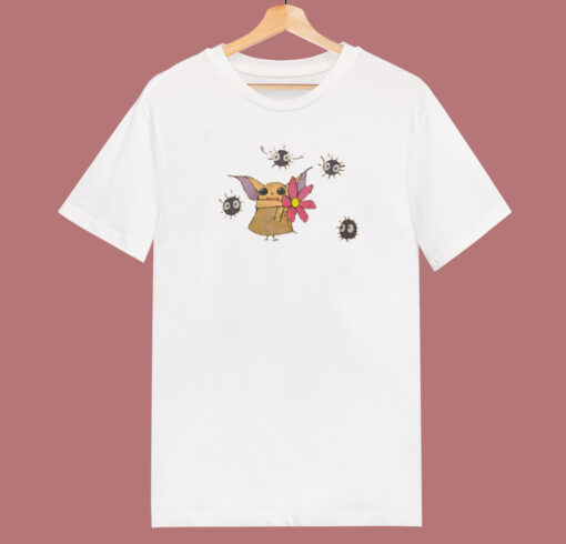 Baby Yoda Ghibli 80s T Shirt Style